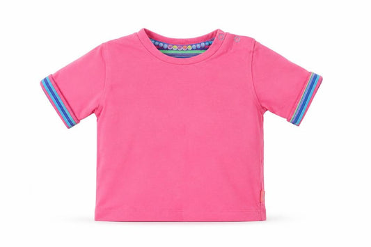 Front view of Baker by Ted Baker Pink T-Shirt unisex 6-9 months