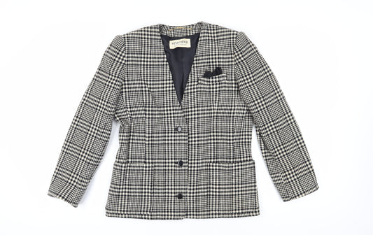 Windsmoor Women's Black Houndstooth Blazer, Size 10