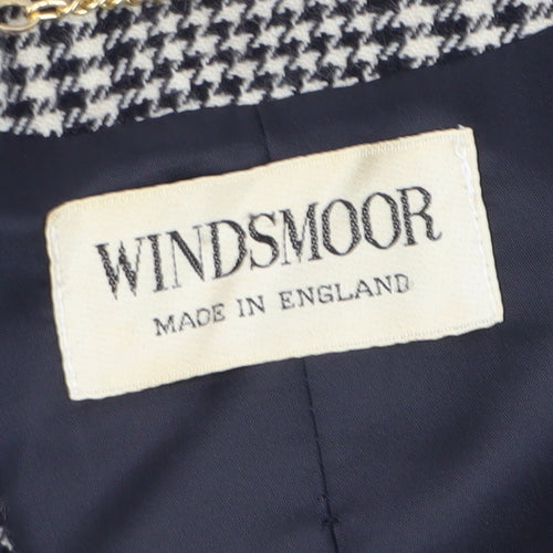 Windsmoor Women's Black Houndstooth Blazer, Size 10