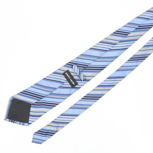 Pierre Cardin Men's Blue Striped Silk Tie, One Size