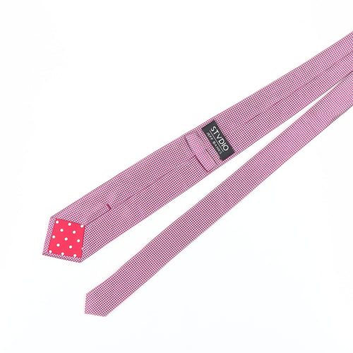 Jeff Banks Pink Polka Dot Silk Men's Tie