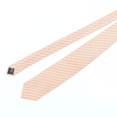 Van Heusen Men's Beige Geometric Silk Tie