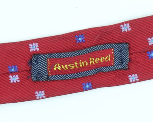 Austin Reed Men's Red Floral Silk Designer Tie