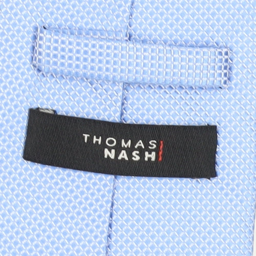 Thomas Nash Men's Blue Geometric Polyester Tie