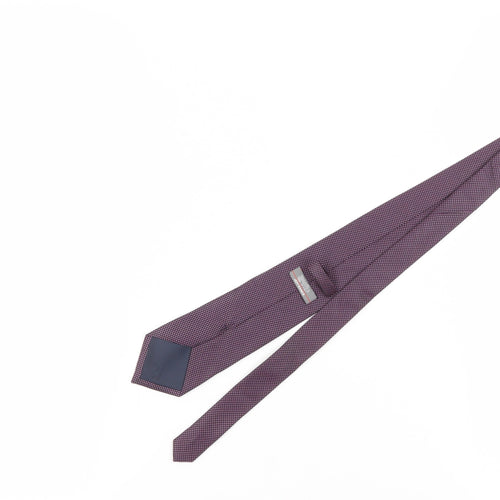 Jeff Banks Men's Purple Geometric Slim Tie