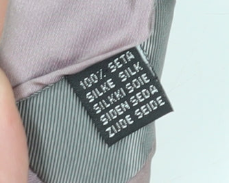 BAUMLER Men's Pink Silk Slim Tie One Size