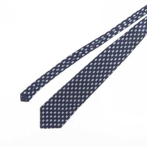 Roberto London Men's Blue Geometric Tie
