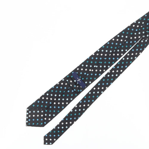 Jasper Conran Men's Black Silk Polka Dot Tie