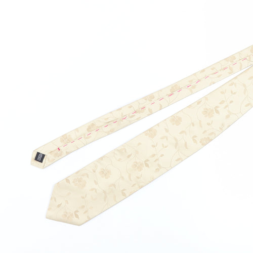 Berwin & Berwin Men's Beige Silk Floral Tie