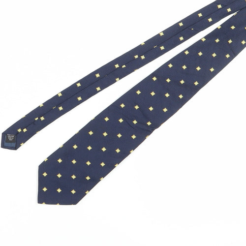 Baumler Men's Silk Blue Geometric Tie