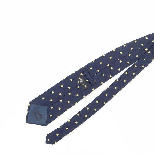 Baumler Men's Silk Blue Geometric Tie
