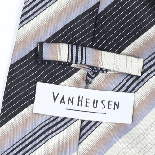 Van Heusen Men's Multicoloured Striped Silk Tie