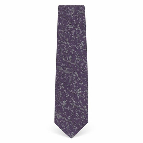 Jeff Banks Purple Silk Floral Men's Tie - Excellent Condition