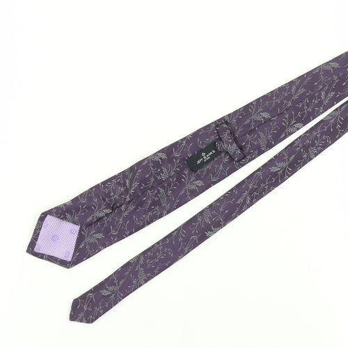 Jeff Banks Purple Silk Floral Men's Tie - Excellent Condition