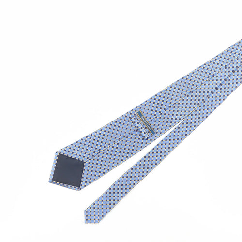 DeHavilland Men's Blue Silk Plaid Tie