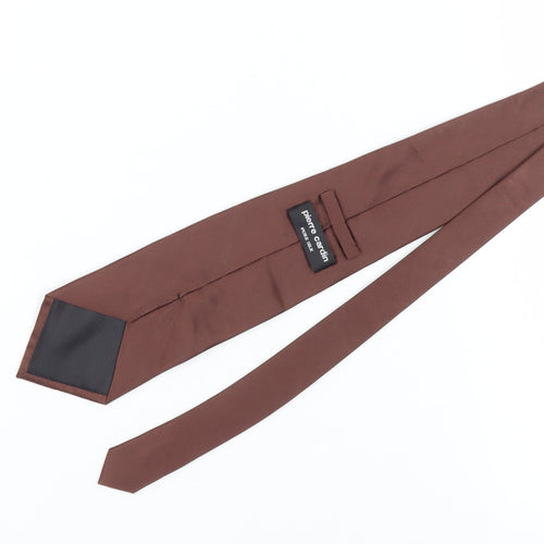 Pierre Cardin Men's Brown Silk Tie One Size