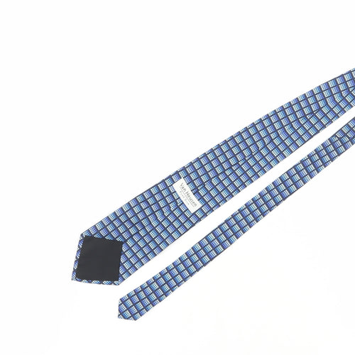 Van Heusen Men's Blue Geometric Silk Tie
