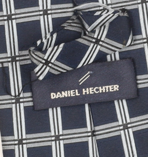 Daniel Hechter Men's Blue Plaid Silk Tie One Size