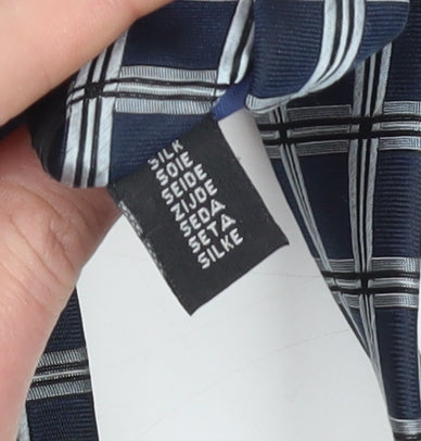 Daniel Hechter Men's Blue Plaid Silk Tie One Size