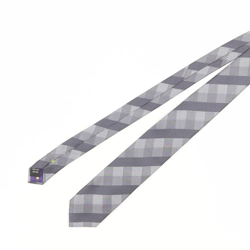 Stvdio Jeff Banks Men's Grey Designer Tie, One Size