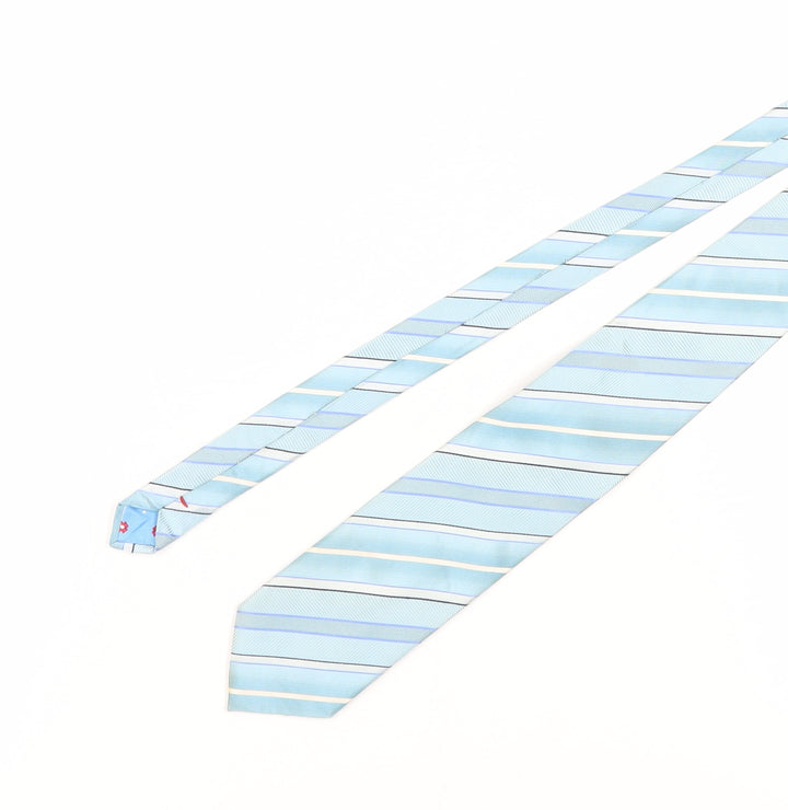 Daniel Hechter Men's Blue Striped Silk Tie