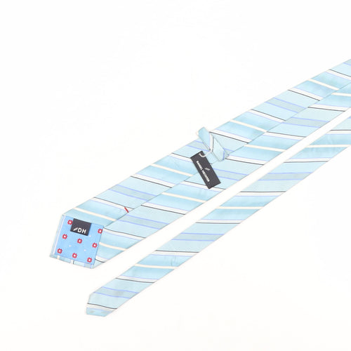 Daniel Hechter Men's Blue Striped Silk Tie