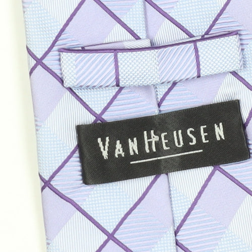 Van Heusen Men's Purple Check Tie