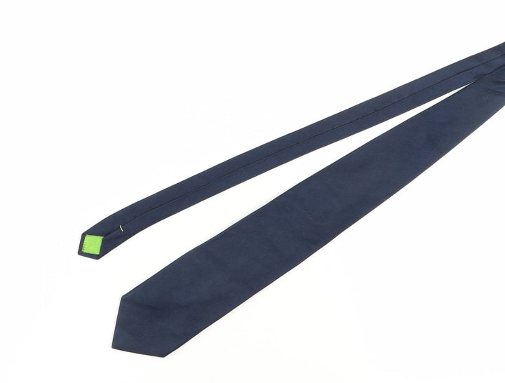 Daniel Hechter Men's Blue Slim Silk Tie - One Size