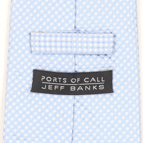 Ports of Call Jeff Banks Men's Blue Silk Tie