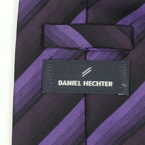 Daniel Hechter Men's Purple Striped Silk Tie