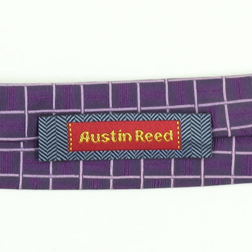 Austin Reed Men's Silk Purple Geometric Classic Tie