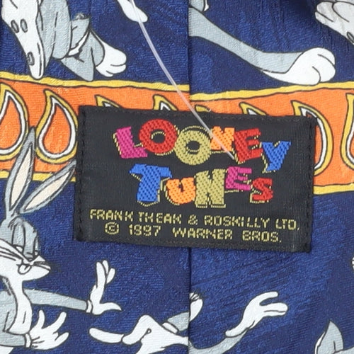 Looney Tunes Men's Blue Cartoon Tie, Bugs Bunny, Vintage