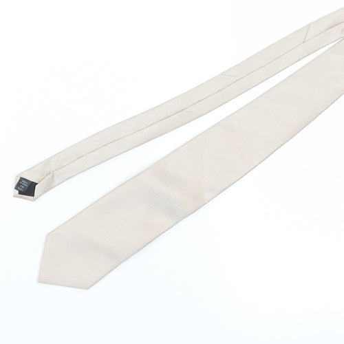 Thomas Nash Men’s Beige Silk Striped Tie