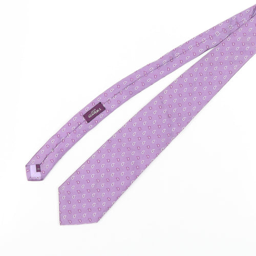 TM Lewin Men's Purple Paisley Silk Tie One Size