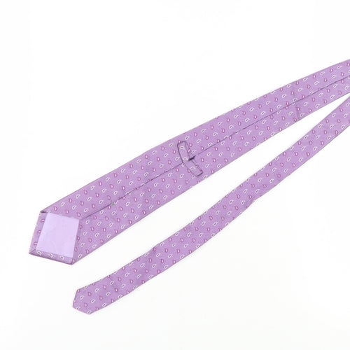 TM Lewin Men's Purple Paisley Silk Tie One Size