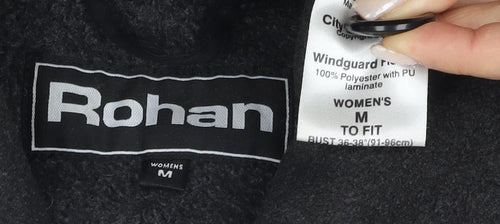 Rohan Women's Black Mid-Length Overcoat M Classic