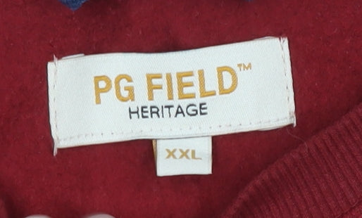 PG Field Men's Red 2XL Pullover Sweatshirt
