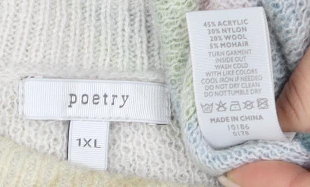 Poetry Women's Multicoloured XL Pullover Jumper