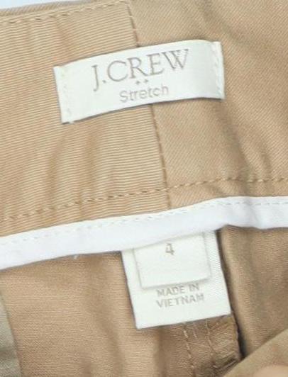 J.Crew Women's Beige Chino Trousers Size 4
