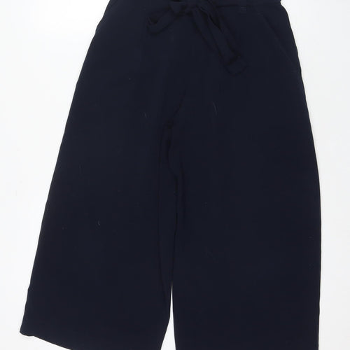 Zara Women's Blue Culottes, Size UK 8, Elastic Waist