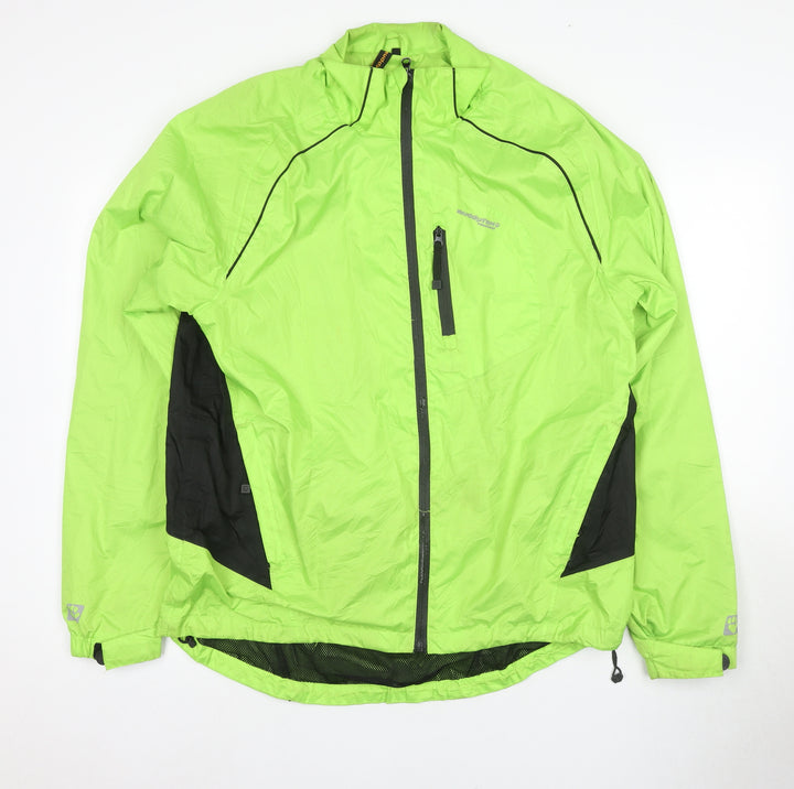 Fox Men's Green Windbreaker Jacket L for Outdoor Activities