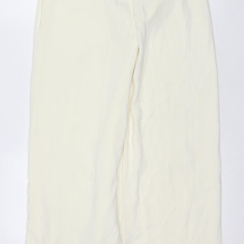 Coast Women's Ivory Trousers Size 10 with Buckle Trim