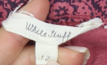 White Stuff Women's Pink Chino Shorts Size 12
