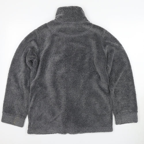 NX Men's Grey Fleece Jacket - Small, Winter Casual