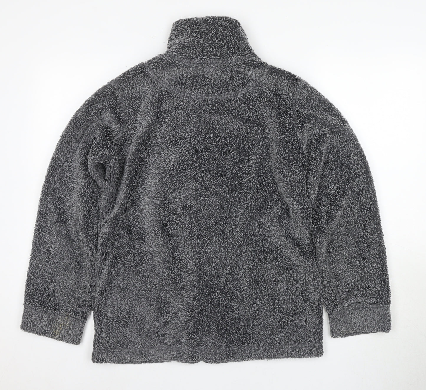 NX Men's Grey Fleece Jacket - Small, Winter Casual