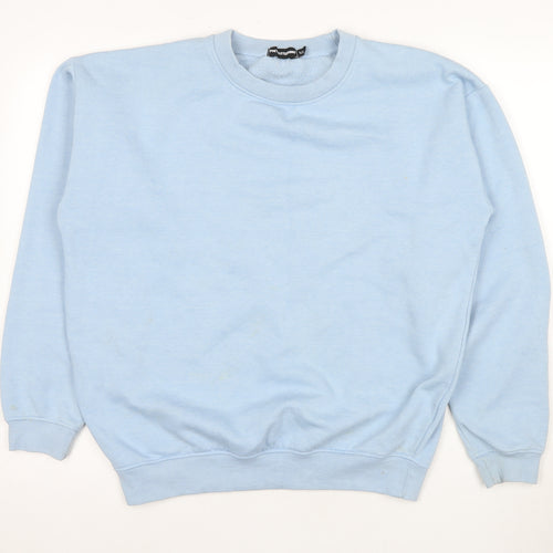 PrettyLittleThing Women's Blue Pullover Sweatshirt M