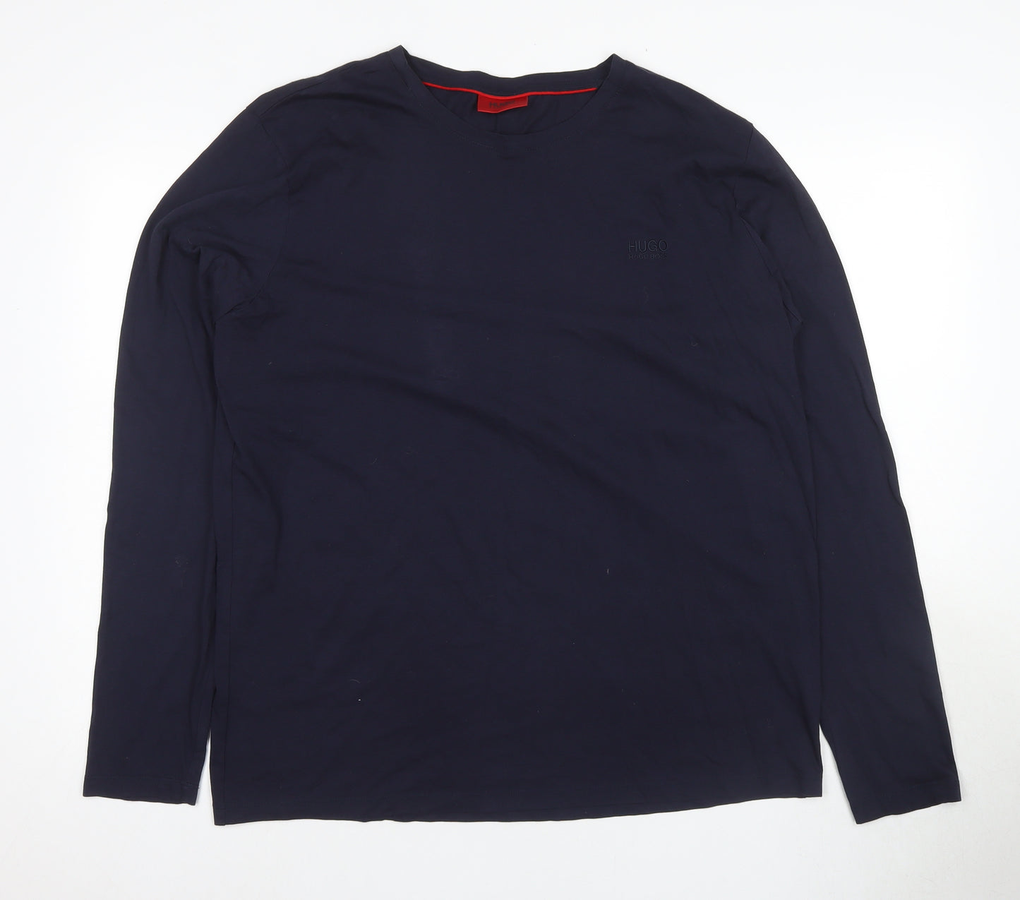 Hugo Men's XL Blue Slim Fit Long Sleeve T-Shirt