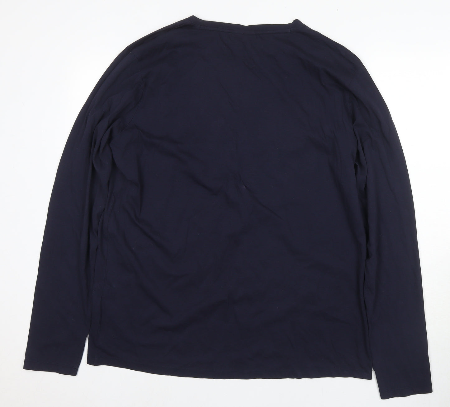 Hugo Men's XL Blue Slim Fit Long Sleeve T-Shirt