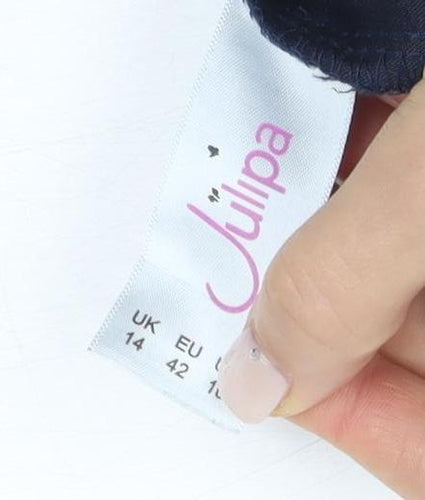 Quipa Women's Blue A-Line Skirt UK 14