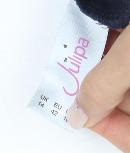 Quipa Women's Blue A-Line Skirt UK 14